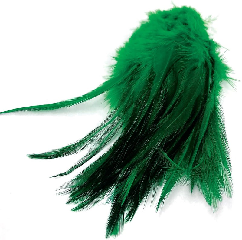 Creative Angler Saddle Hackle Fly Tying Materials - Natural Feathers for Wet Flies, Rooster Feathers, Hair Feathers for Crafts, Fly Tying Kit - Small Feathers Combo Pack of Steelhead Colored Feathers - Image 1